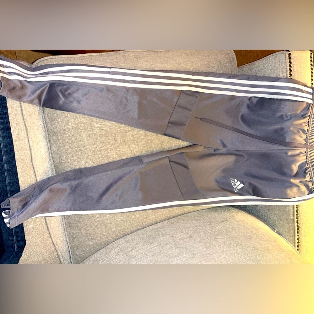 Men’s Adidas XS Grey and White Joggers